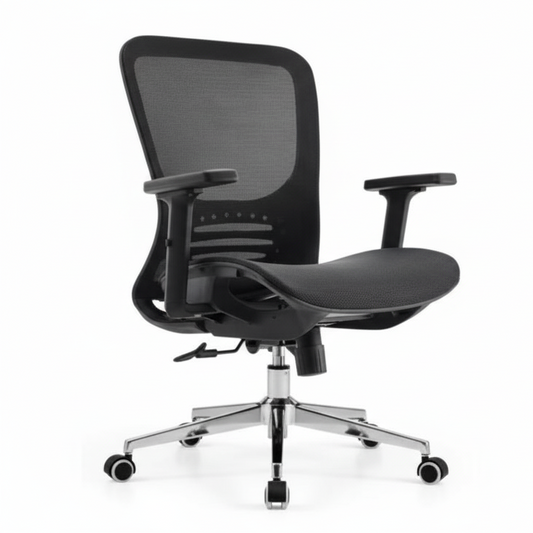 Ergonomic Office Chair UAE - Medium Back Mesh Chair with Lumbar Support Dubai