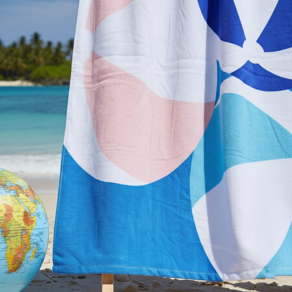 Luxury Beach Towel UAE Dubai | Premium Petunia Jacquard 86x162cm 390GSM | 5-Star Quality