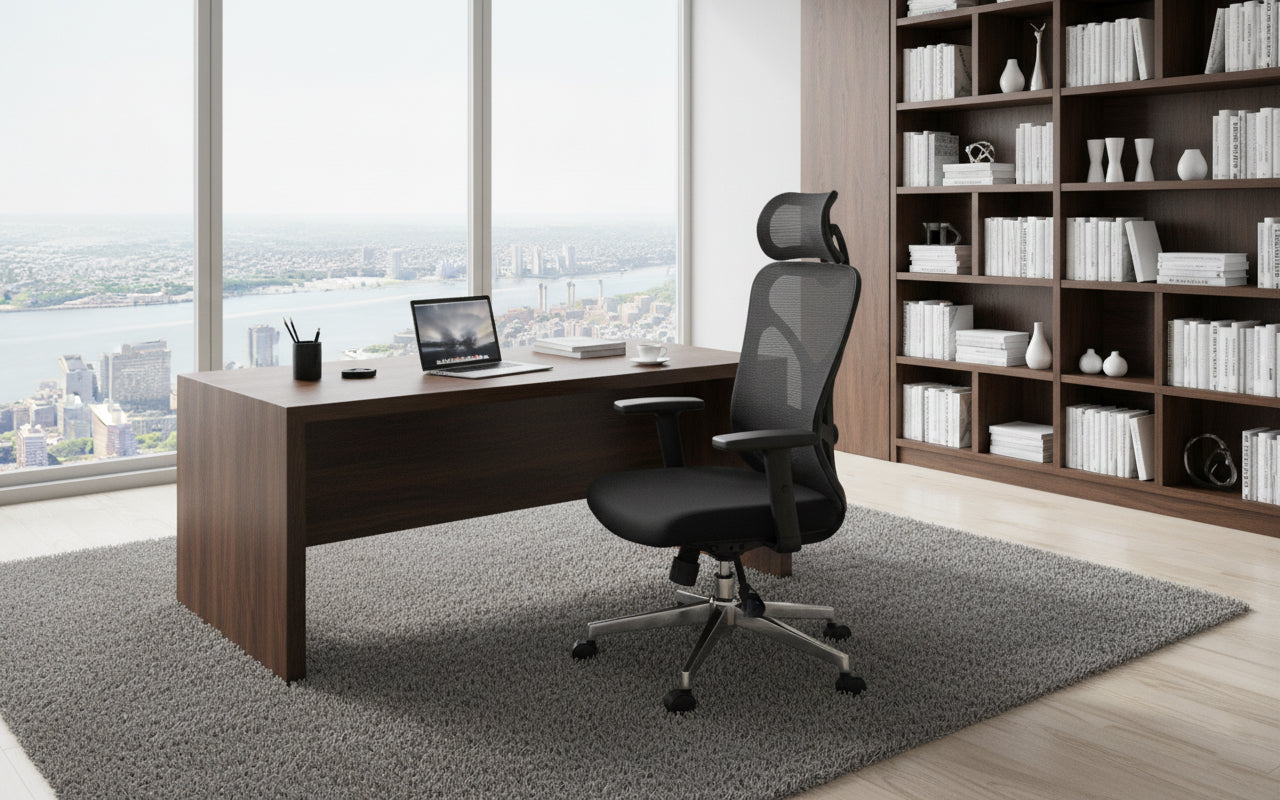 INFINI HOMES Adjustable Lumbar Super Support Chair UAE - Model Jude HB Multi Lock Dubai Abu Dhabi Sharjah