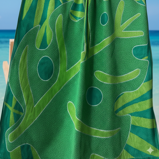 منشفة شاطئ جاكار فاخرة الإمارات دبي أبوظبي | Premium Jacquard Beach Towel UAE Dubai Abu Dhabi 86x162cm 390GSM Cotton Hotel Quality