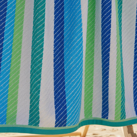 Striped Beach Towel UAE Dubai | Cool Classic Jacquard 86x162cm 390GSM | Timeless Design