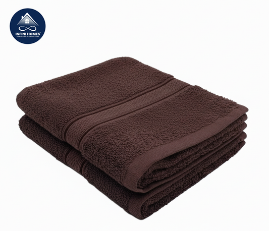 Premium Brown Hand Towel Set 600 GSM Cotton 40x60cm UAE Dubai Abu Dhabi | مجموعة مناشف يد بنية فاخرة 600 جرام قطن 40×60سم الإمارات دبي أبوظبي