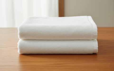 Premium Iris White Hand Towel Set UAE | 550 GSM Cotton Hotel Quality Dubai Abu Dhabi