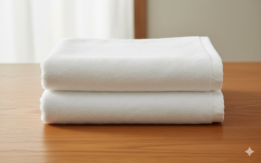 Luxury White Cotton Hand Towels 550 GSM Hotel Quality UAE Premium Bathroom Textiles Dubai | مناشف يد قطنية بيضاء فاخرة 550 جرام جودة فندقية الإمارات منسوجات حمام راقية دبي