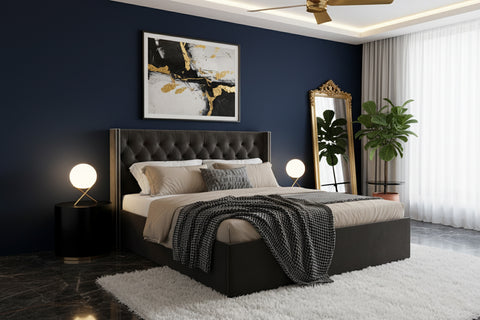 King Size Wooden Bed Dubai Abu Dhabi – Premium 180×200cm Bedroom Furniture UAE