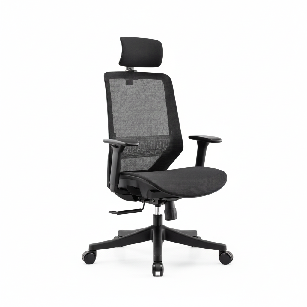 Premium High Back Office Chair Dubai UAE - Headrest & Lumbar Support | DIAMOND Series