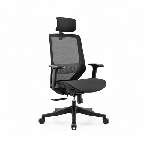Premium High Back Office Chair Dubai UAE - Headrest & Lumbar Support | DIAMOND Series