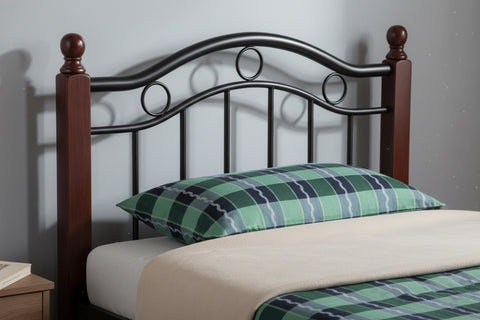 Premium Wooden Steel Bed Frame Single Size 190x90x75cm | UAE Delivery to Dubai, Abu Dhabi, Sharjah | Modern Bedroom Furniture