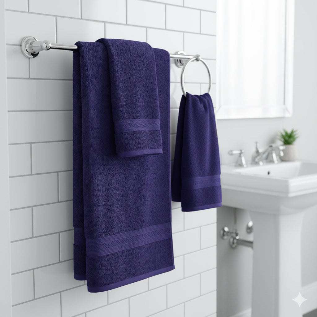 مناشف وجه قطن مصري فوشيا - مجموعة فندقية 500 جرام الإمارات دبي | Premium Egyptian Cotton Fuchsia Face Towels - Hotel Collection 500 GSM UAE Dubai