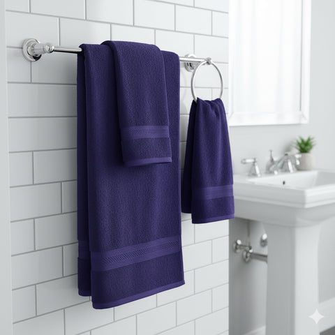 مناشف وجه قطن مصري فوشيا - مجموعة فندقية 500 جرام الإمارات دبي | Premium Egyptian Cotton Fuchsia Face Towels - Hotel Collection 500 GSM UAE Dubai