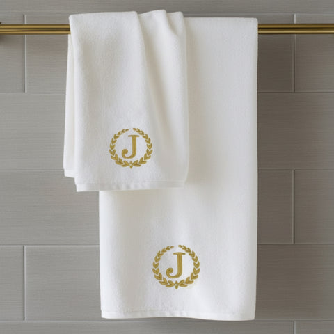 Premium Monogrammed Hand Towel UAE - Luxury 600 GSM Cotton Bath Linen Dubai