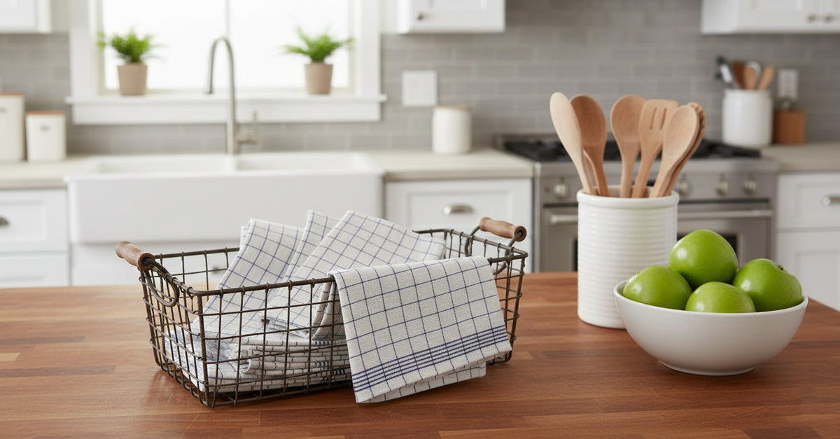 Jumbo Kitchen Towels UAE 60x80cm Pack of 6 | Extra Large Multicolor Dubai Abu Dhabi | INFINI HOMES