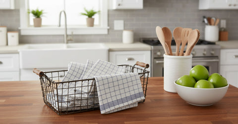 Jumbo Kitchen Towels UAE 60x80cm Pack of 6 | Extra Large Multicolor Dubai Abu Dhabi | INFINI HOMES