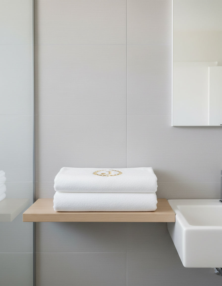 Monogrammed Bath Towel UAE - Personalized Cotton 70x140cm Dubai Abu Dhabi Custom