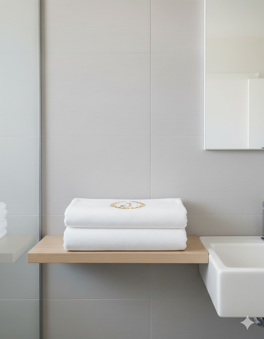منشفة حمام مطرزة بالأحرف الشخصية الإمارات - قطن مخصص 70x140سم دبي أبوظبي | Monogrammed Bath Towel UAE - Personalized Cotton 70x140cm Dubai Abu Dhabi Custom