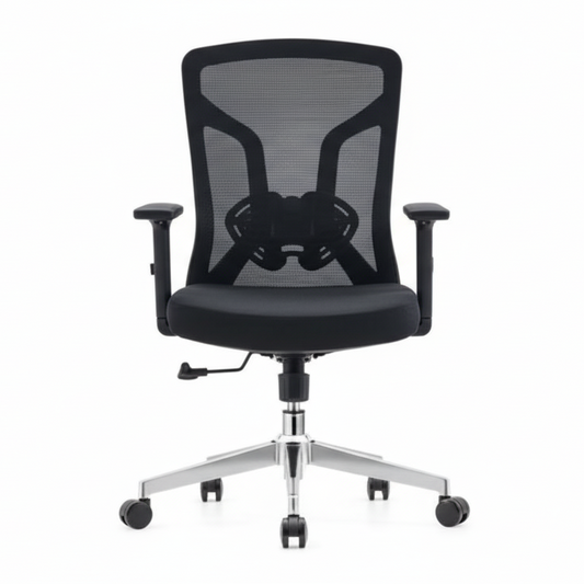 INFINI HOMES Neo Medium Back Chair UAE - Chrome Base Dubai Abu Dhabi Sharjah