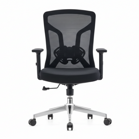 INFINI HOMES Neo Medium Back Chair UAE - Chrome Base Dubai Abu Dhabi Sharjah