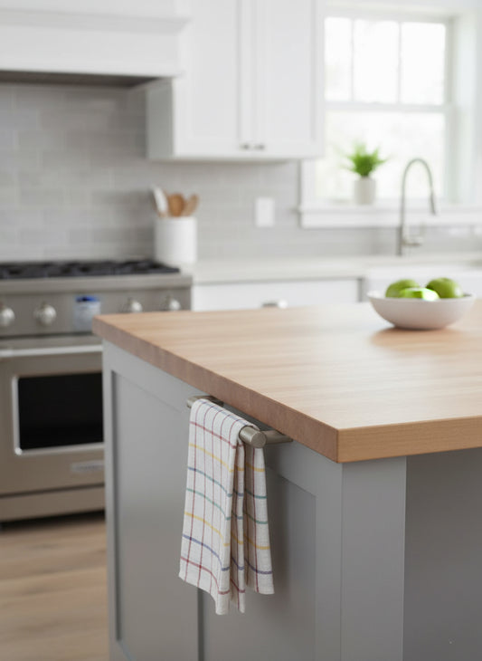 Red Kitchen Linens UAE Set of 4 | Multi Checks Tea Towels 50x70cm Dubai Abu Dhabi | INFINI HOMES