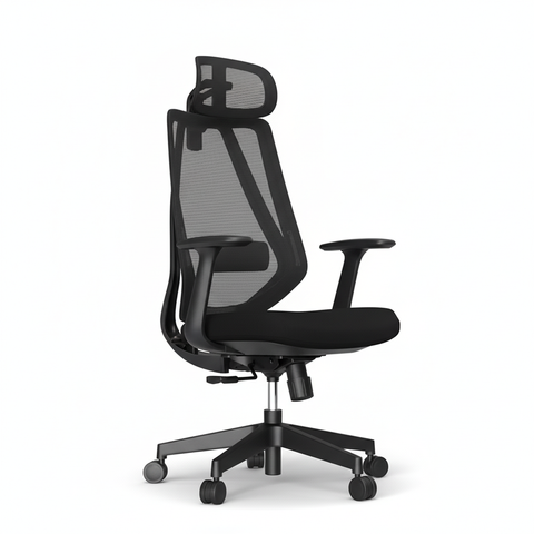Premium High Mesh Back Office Chair with Headrest & Lumbar Support UAE | FLOWER Series Dubai Abu Dhabi