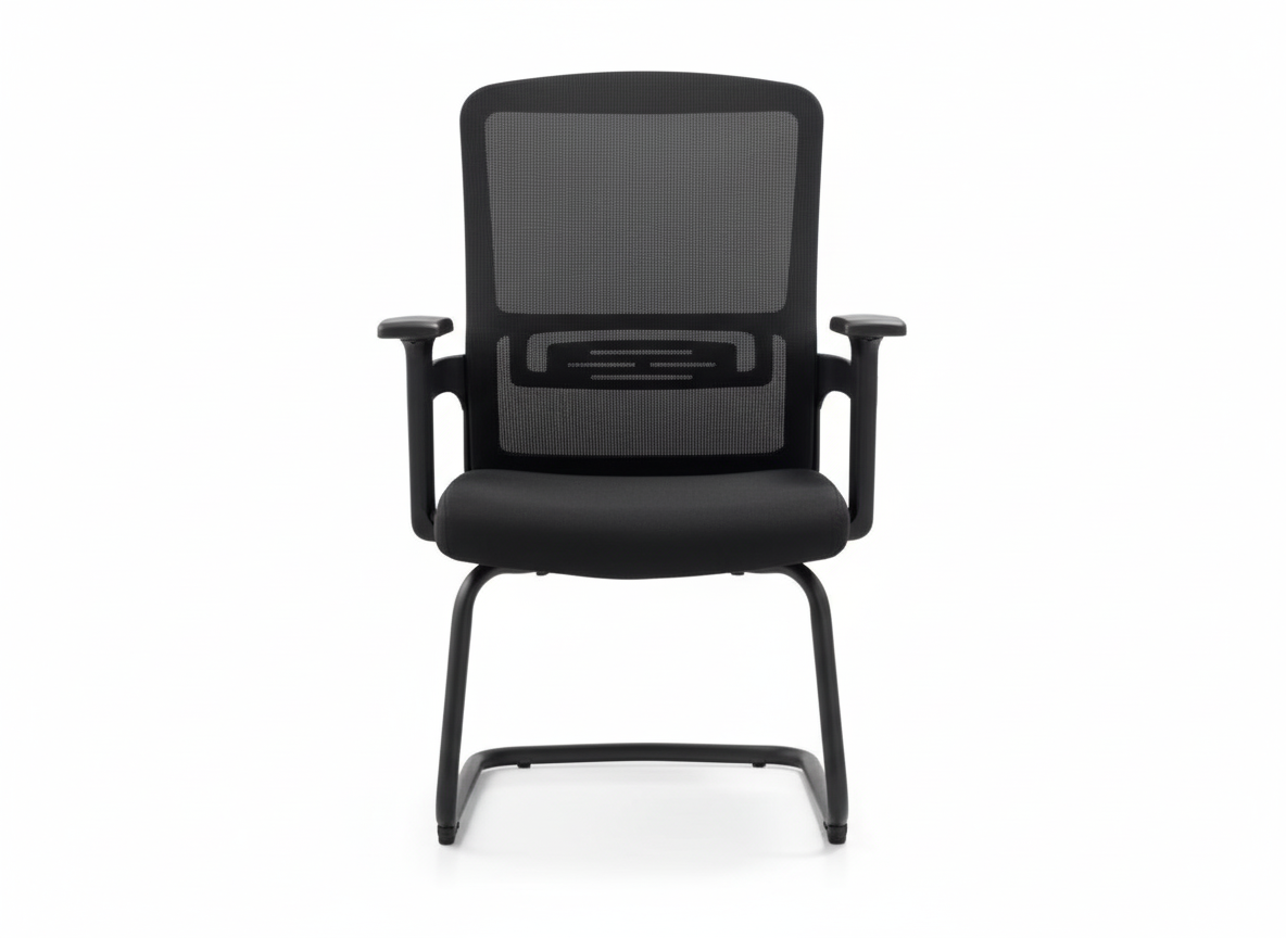 INFINI HOMES Ergo VC Visitor Chair UAE - Model Ergo VC Black Bow Frame Dubai Abu Dhabi Sharjah