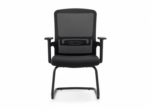 INFINI HOMES Ergo VC Visitor Chair UAE - Model Ergo VC Black Bow Frame Dubai Abu Dhabi Sharjah