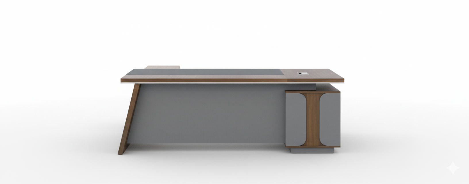 L Shaped Office Desk with Drawers 200x160cm - Executive Office Table UAE | INFINI HOMES