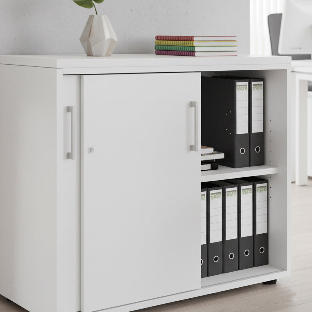 Premium Sliding Door Cupboard White - UAE Wide Delivery | Dubai Abu Dhabi Sharjah