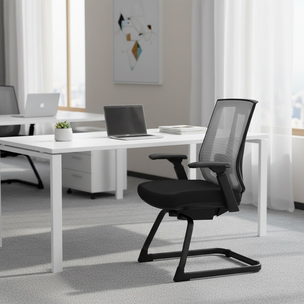 Premium Mesh Back Visitor Chair UAE | Dubai Abu Dhabi Sharjah Office Furniture