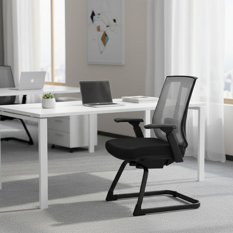 Premium Mesh Back Visitor Chair UAE | Dubai Abu Dhabi Sharjah Office Furniture