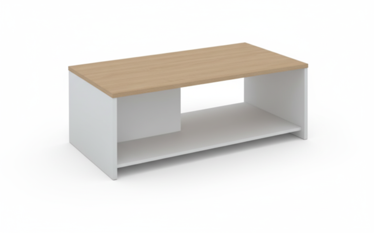 INFINI HOMES Coffee Table UAE - Model BX03-CT120 Oak White 120x60cm Dubai Abu Dhabi Sharjah