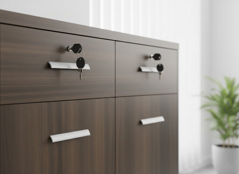 INFINI HOMES Credenza Side Table UAE - Model ST-CRZ-BG Walnut Grey 80x40x75cm Dubai Abu Dhabi Sharjah