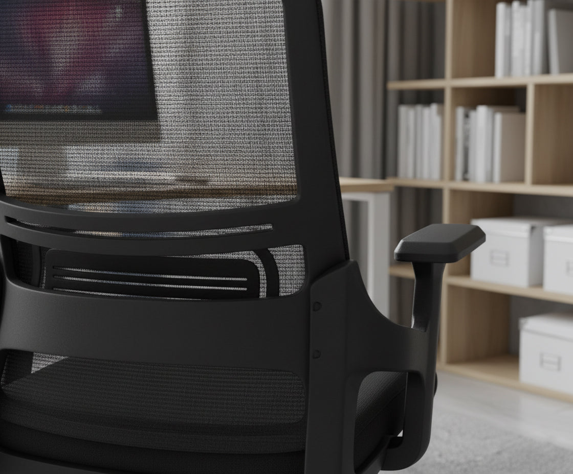 INFINI HOMES Medium Back Mesh Chair UAE - Model Rock MB BIFMA Certified Dubai Abu Dhabi Sharjah