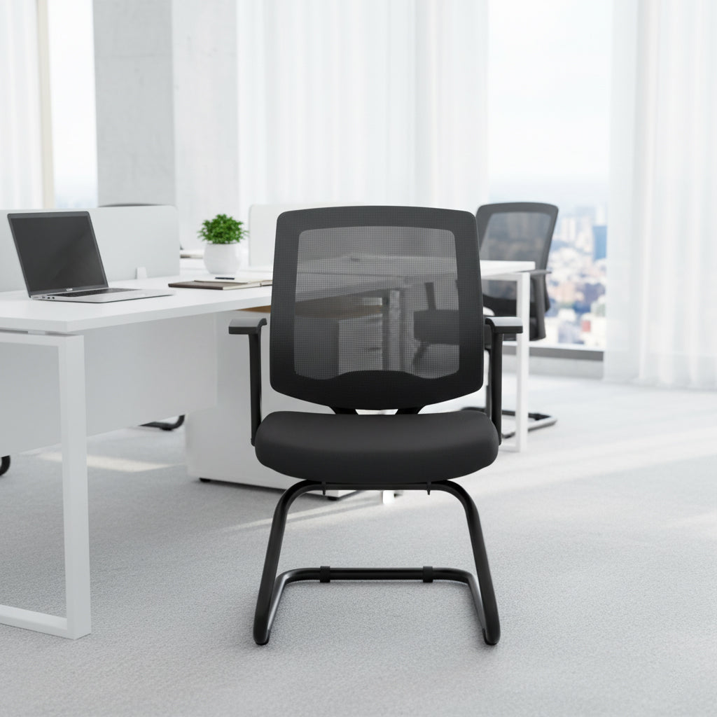 Premium Mesh Back Visitor Chair UAE | Office Furniture Dubai Abu Dhabi