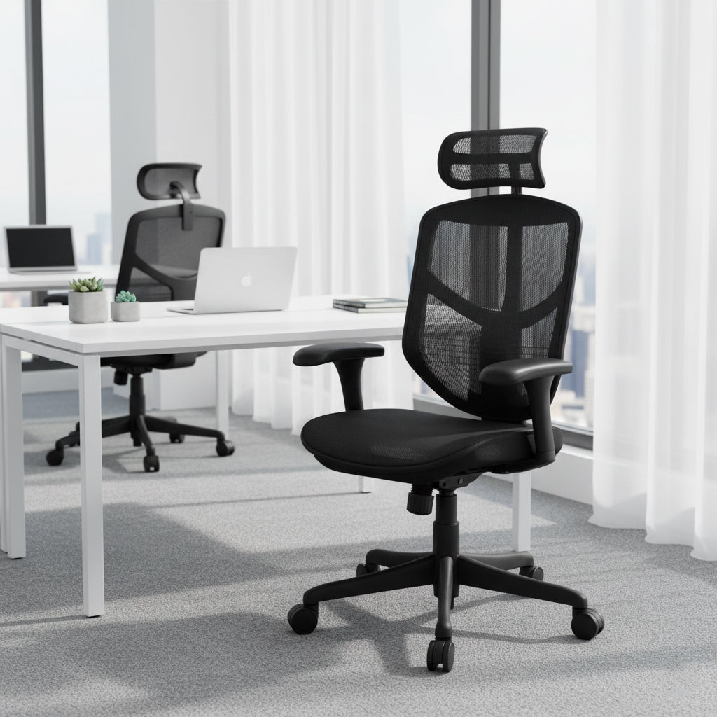 Premium High Back Office Chair UAE | Ergonomic Mesh Chair Dubai Abu Dhabi
