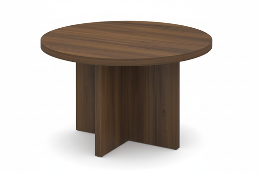 Round Dining Table 120cm Walnut Grey - Modern Kitchen Table UAE | INFINI HOMES