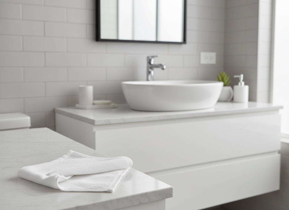 Premium Iris White Luxury Face Towel Set UAE Dubai - 600 GSM Combed Cotton Hotel Spa