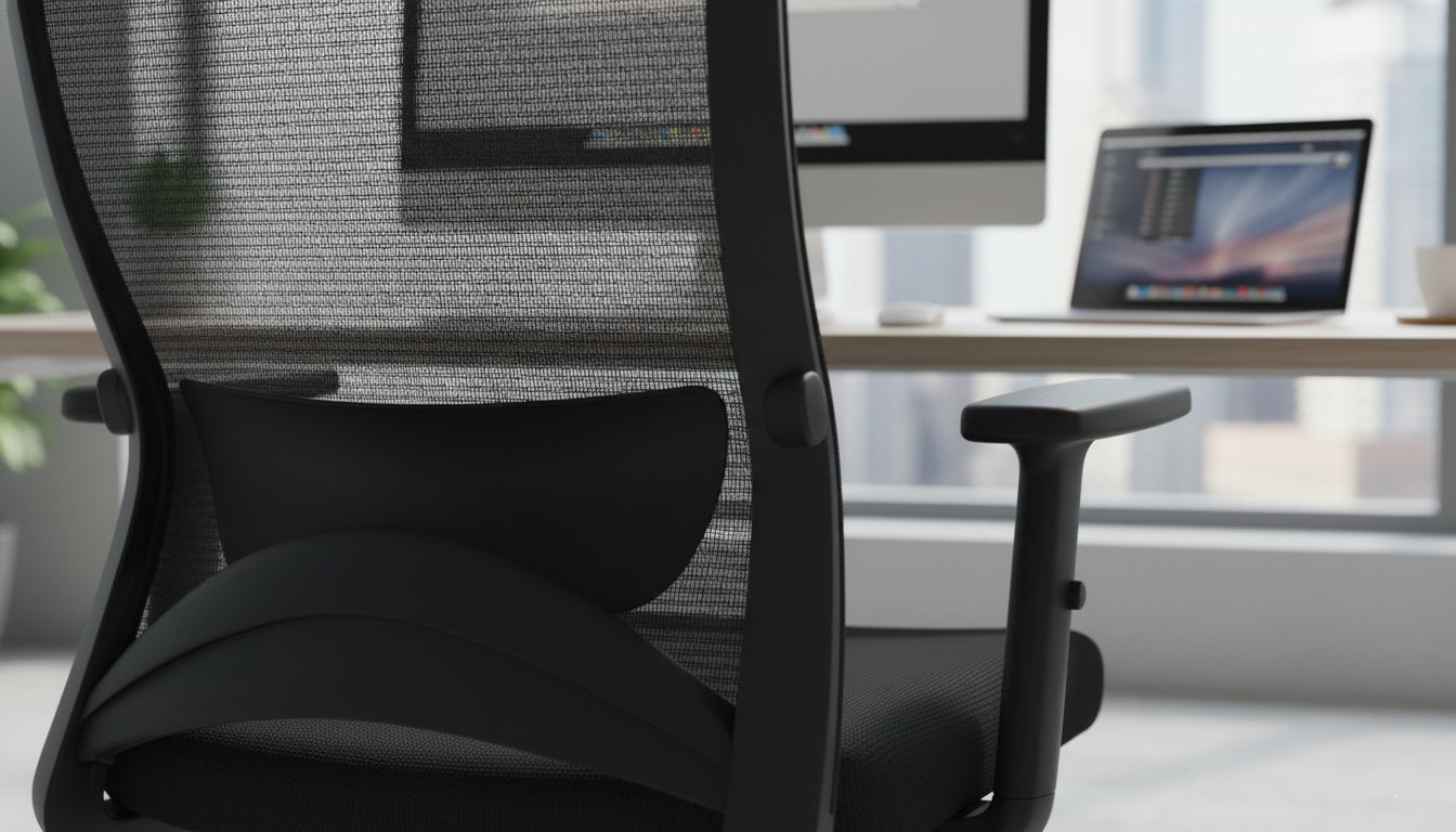 INFINI HOMES Medium Back Mesh Chair UAE - Model Sammy MB BIFMA Certified Adjustable Headrest Dubai Abu Dhabi Sharjah