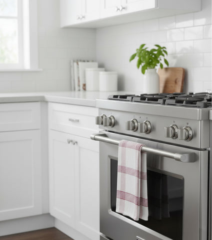 Premium Tea Towels UAE | Pink Blue Multi Checks Kitchen Towels Dubai Abu Dhabi | INFINI HOMES