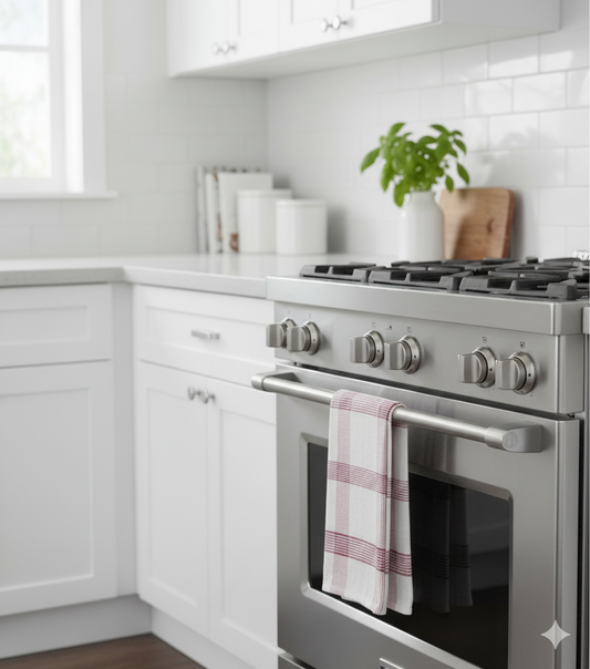 Premium Tea Towels Pink Blue Checks Kitchen Towels UAE Dubai Abu Dhabi | مناشف شاي فاخرة مربعات وردي أزرق مناشف مطبخ الإمارات دبي أبوظبي | INFINI HOMES