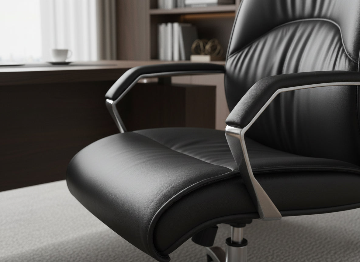 INFINI HOMES Office Chair UAE - High Back Leather Executive