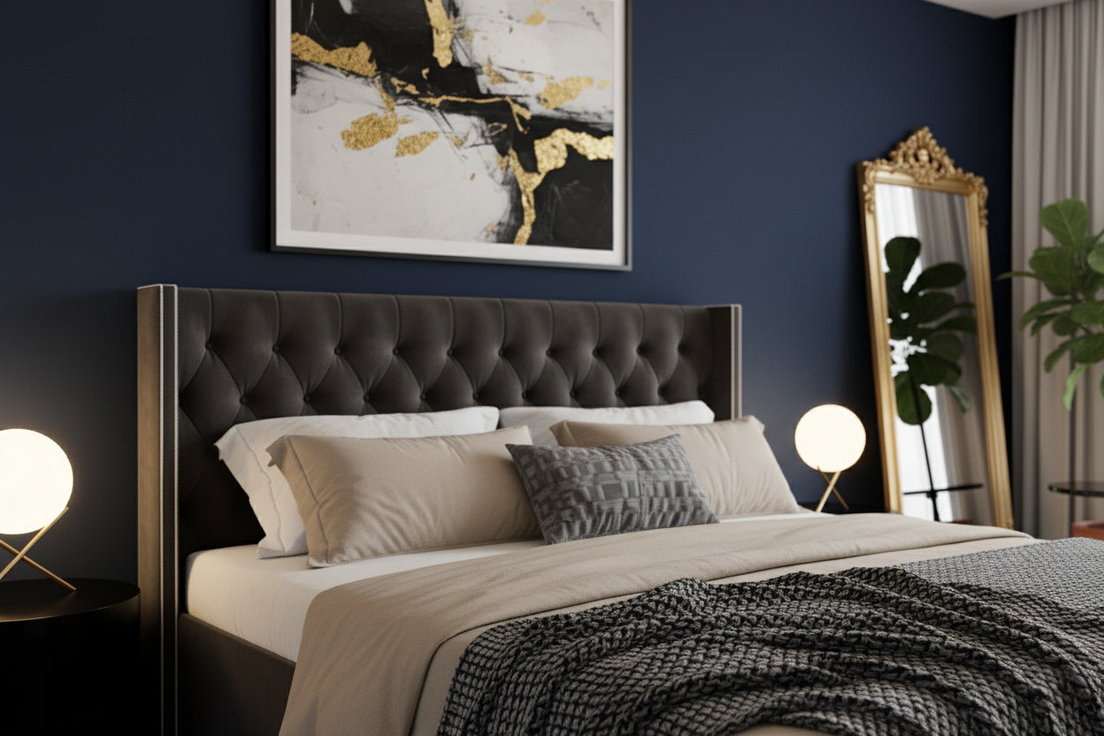 King Size Wooden Bed Dubai Abu Dhabi – Premium 180×200cm Bedroom Furniture UAE