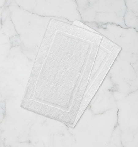 Premium White Bath Mat Set UAE | 1000 GSM Cotton 50x80cm Dubai Abu Dhabi