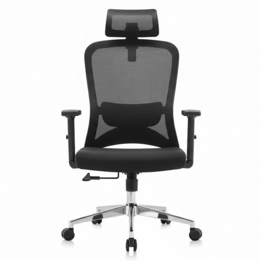 High Back Mesh Office Chair with Lumbar Support - Ergonomic Chair Dubai UAE | INFINI HOMES