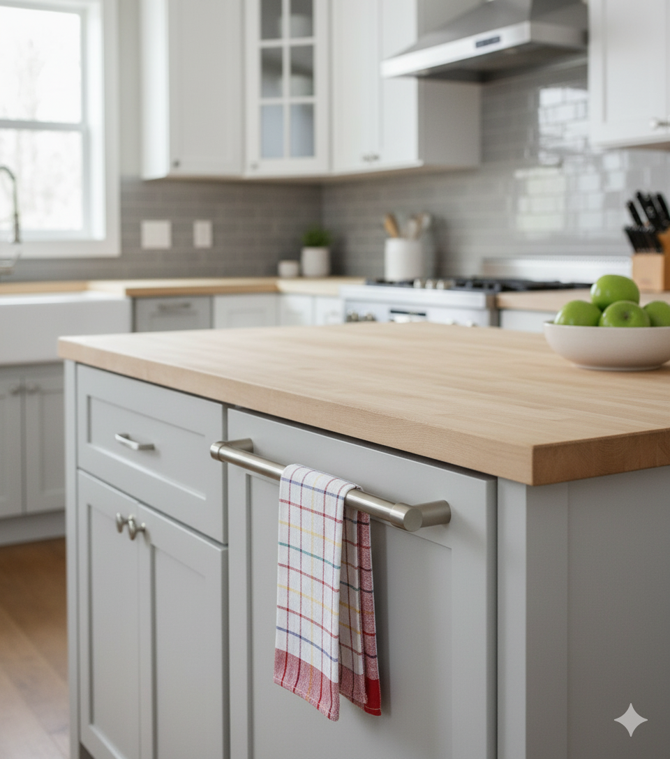 مناشف مطبخ كلاسيكية مربعات متعددة الألوان الإمارات | Classic Multi-Check Kitchen Towels UAE Premium Quality 50x70cm Dubai Abu Dhabi INFINI HOMES