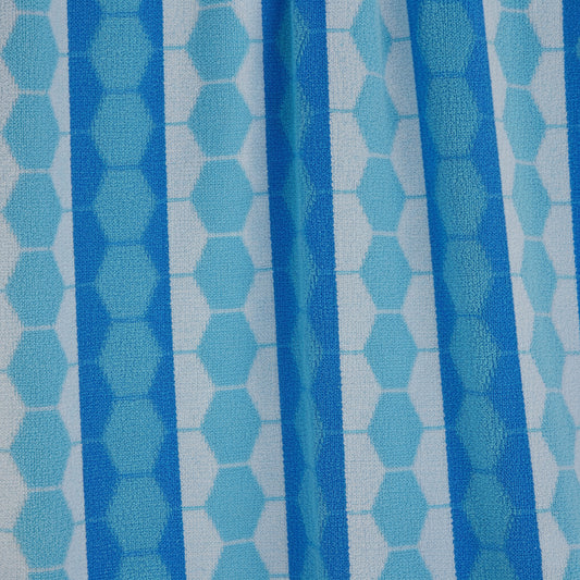 Hexagon Beach Towel UAE Dubai | Modern Geometric Jacquard 86x162cm 390GSM | Contemporary