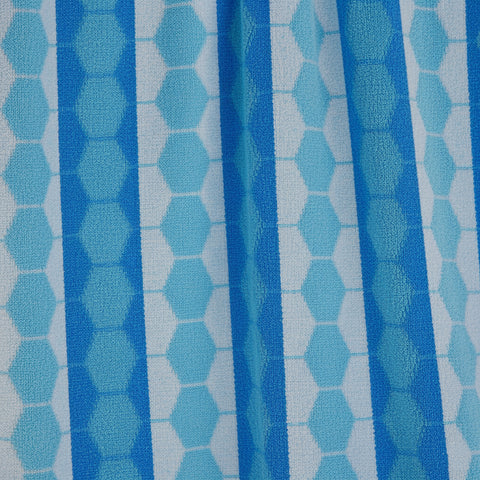 Hexagon Beach Towel UAE Dubai | Modern Geometric Jacquard 86x162cm 390GSM | Contemporary