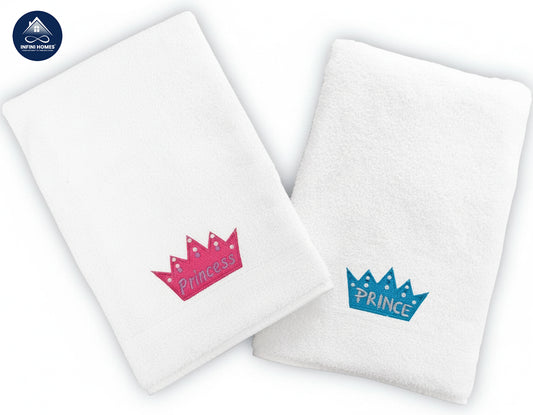 مناشف يد فاخرة أمير وأميرة الإمارات | Luxury Princess Prince Hand Towels UAE 600 GSM Cotton Dubai