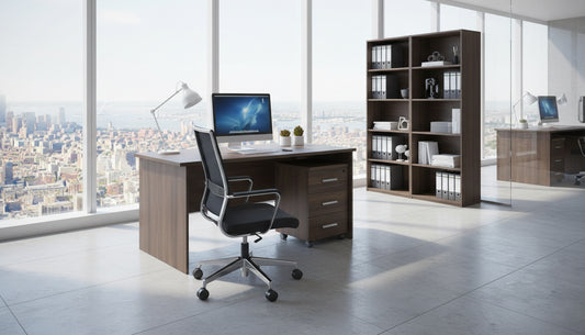 Office Desk with Drawer 140x70cm - Premium Melamine Table for Home & Office UAE