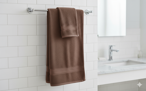 مناشف وجه قطن فوشيا وردي فاخرة - مجموعة 6 قطع 500 جرام الإمارات | Premium Fuchsia Pink Cotton Face Towels - 6 Pack 500 GSM UAE Dubai INFINI HOMES