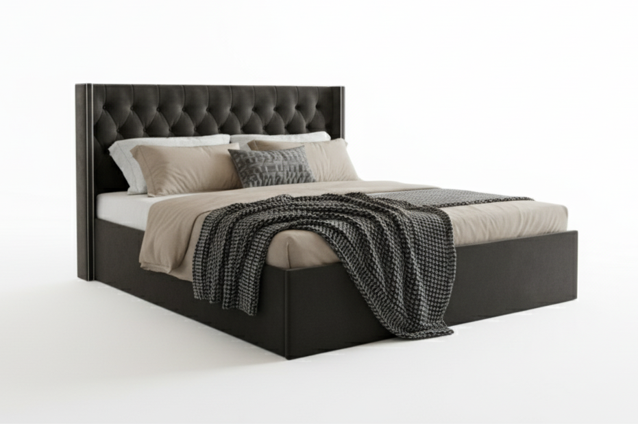 King Size Wooden Bed Dubai Abu Dhabi – Premium 180×200cm Bedroom Furniture UAE